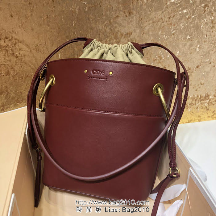 Chloe克洛伊 最新 進口小牛皮Roy系列 小號水桶包  ypk1010